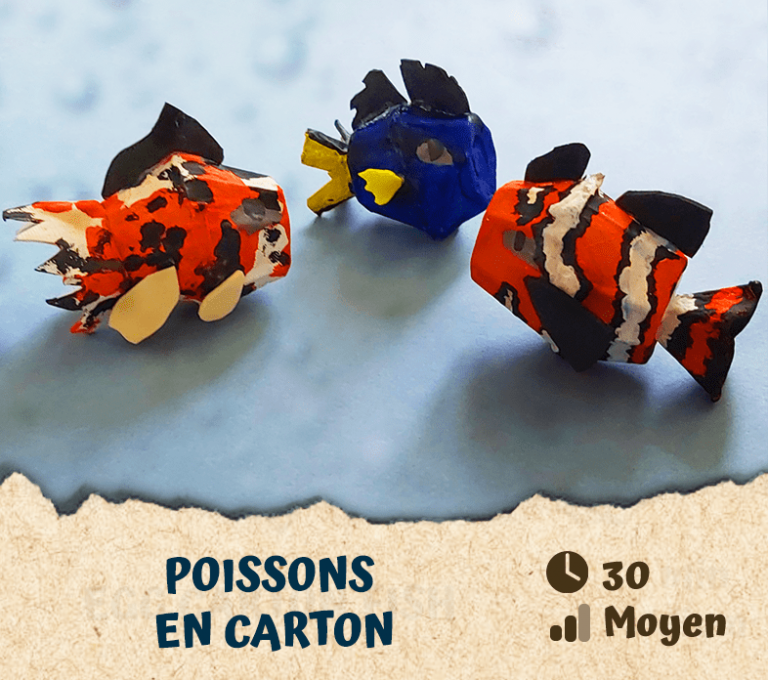 Poissons en carton