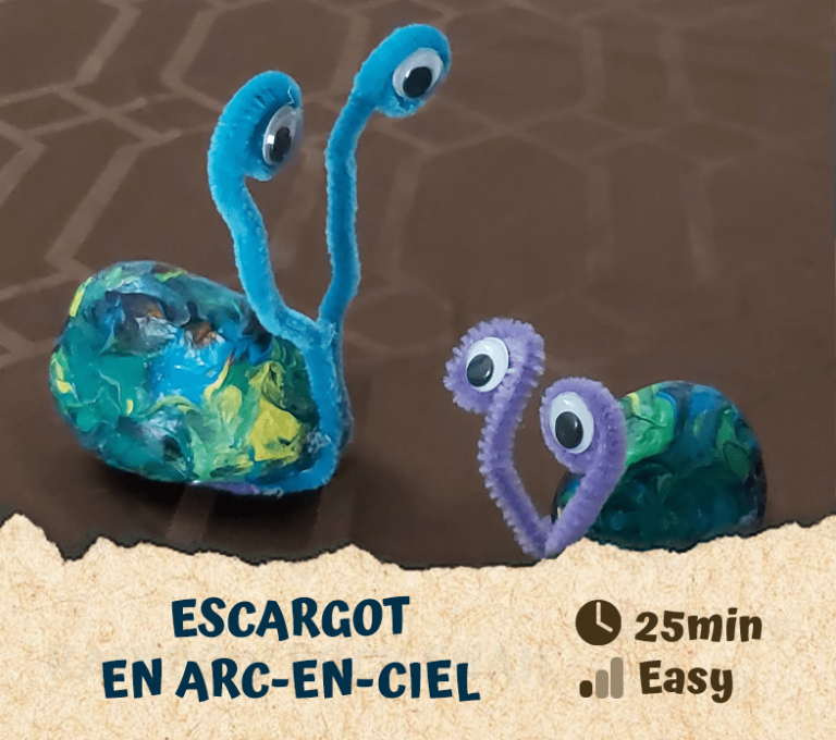 Escargot en arc-en-ciel