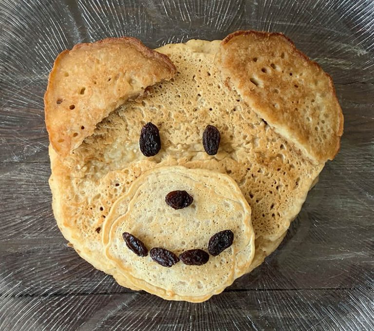 Crêpes en forme d’ourson